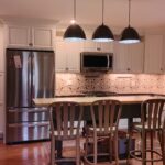 Kitchen transformation including cabinets